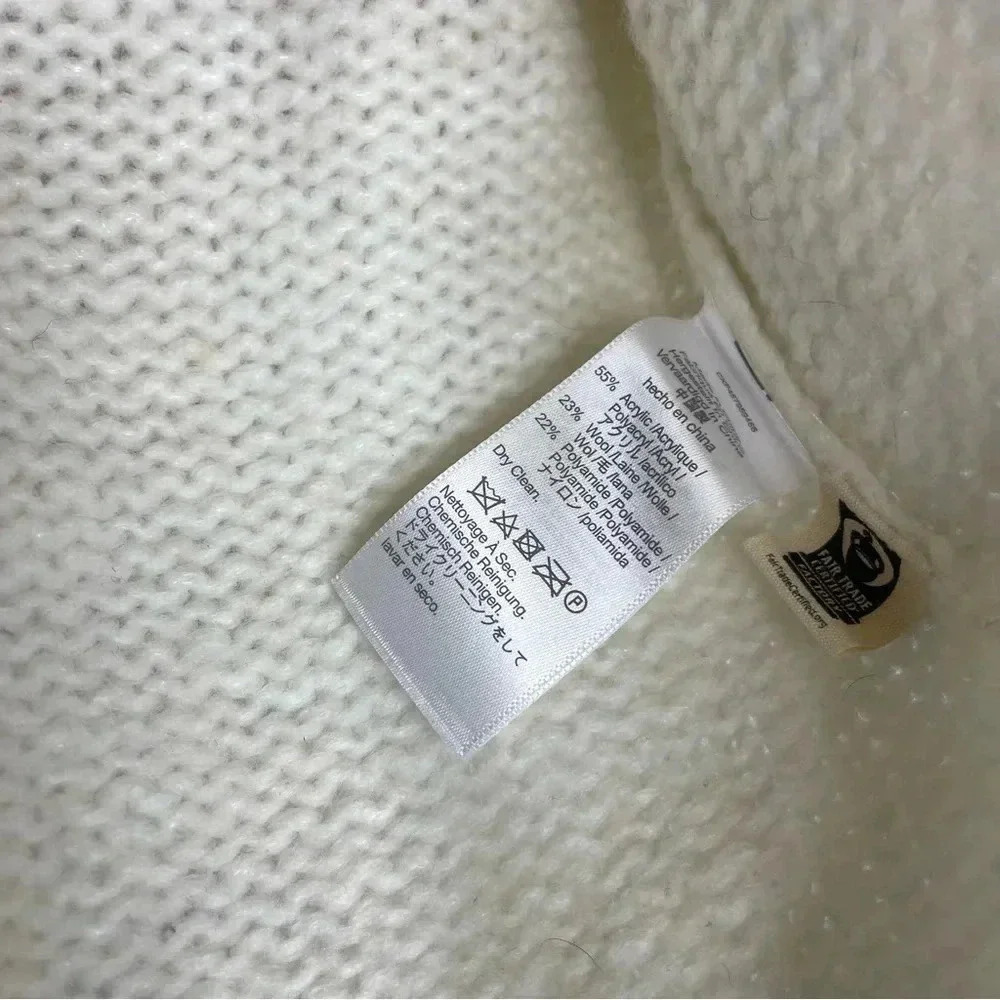 Madewell Somervell Modern Cable Turtleneck Sweater Size Small - Picture 3 of 7